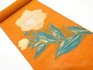 アンティーク 紗花模様織り出し名古屋帯地反物